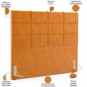 Ver imagem 4 de Cabeceira Cama Box Queen 160 Cm Roma W01 Couríssimo Whisky - Lyam