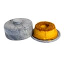 Ver imagem 2 de Boleira e Queijeira Gourmet Tampa de Pedra Sabão G 13x22cm Industria São Jose Af1012indsj