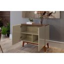 Ver imagem 5 de Buffet Aparador Ares 2 Portas Off-White com Freijó