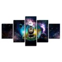 Ver imagem 1 de Quadros Decorativos 5 Peças Yoga Buda Simbolo Budismo