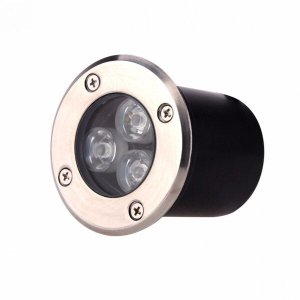 Embutido de Solo Externo Redondo 3W Gaya Luz