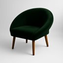 Ver imagem 2 de Kit 2 Poltronas Macia para Sala de Estar Tecido Veludo Elegante Pés de Madeira Resistente