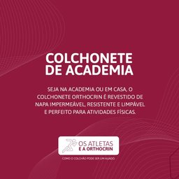 Colchonete Academia Fitness Orthocrin 50x100x4 - 6