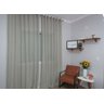 Cortina Gaze de Linho 6,00larg x 2,70alt Cinza Decore&Cubra - 1