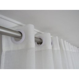 Cortina Gaze de Linho 6,00larg X 2,70alt Off White Decore&cubra - 2