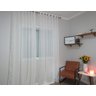 Cortina Gaze de Linho 4,00larg x 2,70alt Off White Decore&Cubra - 1