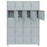 Roupeiro de Aço 20 Portas com Pitão para Cadeado para Academia Vestiário Alojamento - 2