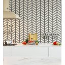 Ver imagem 3 de Papel De Parede Para Sala Quarto Modelo Campestre Cinza Com Detalhes Preto