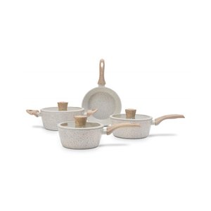 Jogo de Panelas Brinox Antiaderente Sirius 4 Pç Vanilla