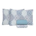 Ver imagem 1 de Jogo de Cama Queen Size 130 Fios Fiori - Gael (7430-1)