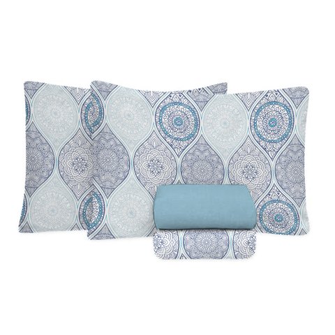 Jogo de Cama Queen Size 130 Fios Fiori - Gael (7430-1)