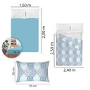 Ver imagem 5 de Jogo de Cama Queen Size 130 Fios Fiori - Gael (7430-1)