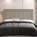 Ver imagem 2 de Cabeceira Cama Box Casal Queen Size Luxor 160cm com Tachas e Frame Corano Bege - Abmaza