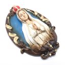 Ver imagem 2 de Imagem Busto Nossa Senhora de Fátima Parede Gesso 39 cm