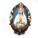 Ver imagem 1 de Imagem Busto Nossa Senhora de Fátima Parede Gesso 39 cm