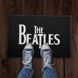 Capacho The Beatles Logo Preto 0,40x0,60M - Beek - 2
