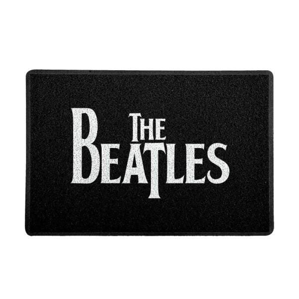 Capacho The Beatles Logo Preto 0,40x0,60M - Beek