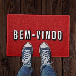 Capacho Net Bem Vindo Vermelho 0,40x0,60M - Beek - 2