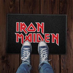 Capacho Iron Maiden Logo Preto 0,40x0,60M - Beek - 2