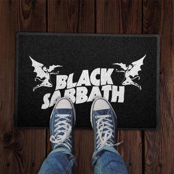 Capacho Black Sabbath Preto 0,40x0,60M - Beek - 2