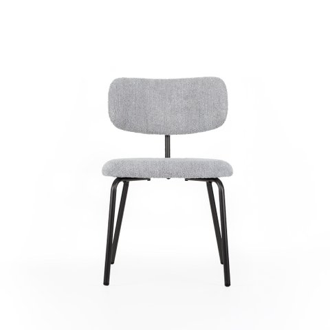 Cadeira Estofada Zaia 49 Cm X 51 Cm Cinza