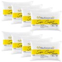 Ver imagem 1 de Kit 8 Travesseiros 50x70cm Antialérgico Lavável Fibra Siliconada Macio Confort - Branco