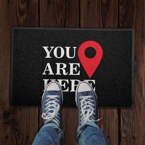 Capacho You Are Here 0,40x0,60M - Beek