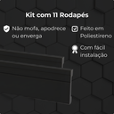 Ver imagem 5 de Kit 11 Barras Rodapé de Poliestireno 7cm Altura Barra 2m