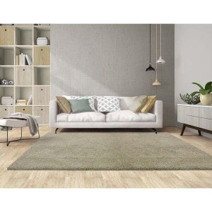 Tapete Felpudo Clemant N Verde-Chá 2,00x3,00M - Kriar Tapetes