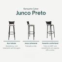 Ver imagem 3 de Kit 2 Cadeiras Alta 80cm para Balcão Ilha Bancada Área Gourmet Bar Piscina Banqueta Itagold