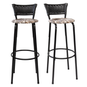 Ver imagem 1 de Kit 2 Cadeiras Alta 80cm para Balcão Ilha Bancada Área Gourmet Bar Piscina Banqueta Itagold