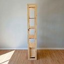 Ver imagem 4 de Estante Linea Slim com Gaveta 6 Prateleiras Pinus 53cm Marrom Artfactory Design