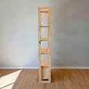 Ver imagem 5 de Estante Linea Slim com Gaveta 6 Prateleiras Pinus 53cm Marrom Artfactory Design
