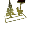 Ver imagem 4 de Candelabro Decorativo Natalino com 2 Velas - 17x23,5x8cm Prime Home Decor