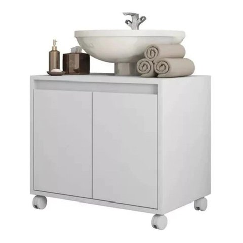 Gabinete Glamour Pia Coluna 2 Portas Ecoplan Ecogbp-2 - Ecoplanejados