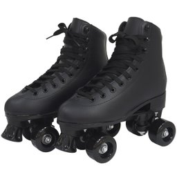 Patins Clássico Tradicional Quad 4 Rodas Roller de Rua Infantil Preto Importway BW-020-PT - 29 - 4