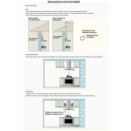 Coifa Fogatti Parede Vidro Curvo Duto Slim 80 Cm - 5