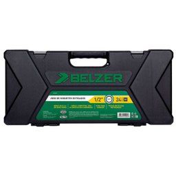 Jogo de Soquete Estriado e Acessórios 1/2" Belzer 204400br 25 Peças 204400BJ - 2