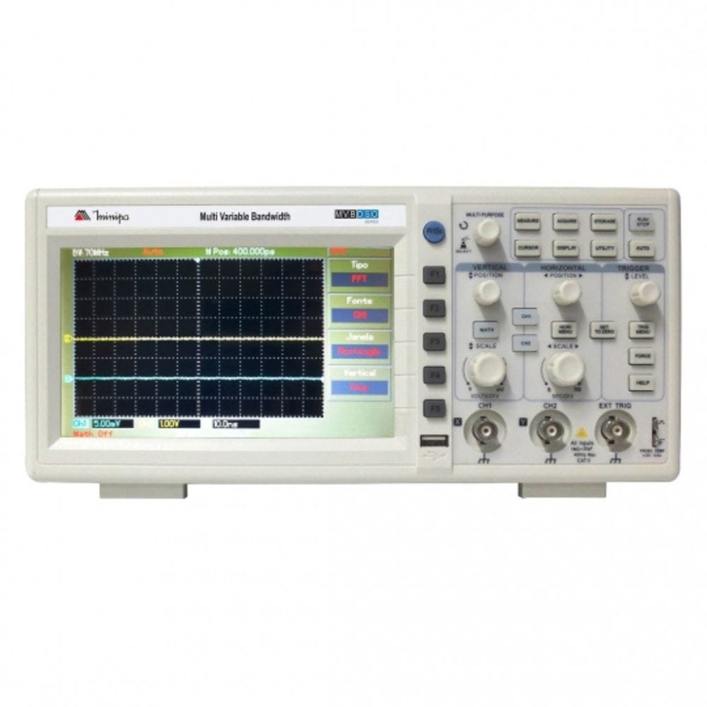Osciloscópio Digital Profissional – 2 canais/ 100Mhz – MVB-DSO Minipa - 1