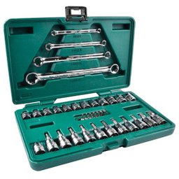 Jogo de Soquetes e Chaves E-Torx 3/8” Sata 35 Peças ST09010SJ ST09010SJ - 1 Jogo de Soquetes e Chaves E-Torx 3/8” Sata 35 Peças ST09010SJ ST09010SJ - 1