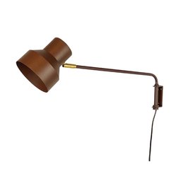 Luminária de Parede Arandela Articulada Hellen Marrom Cortem - 2