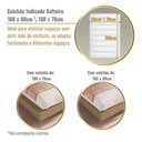 Ver imagem 6 de Cama de Solteiro com LED 1 Porta e Nichos para Colchão 78 88x188cm Mel Arenas Multimóveis