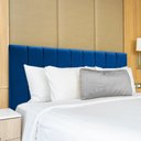 Ver imagem 2 de Cabeceira Cama Casal Veludo Premium