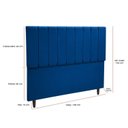 Ver imagem 3 de Cabeceira Cama Casal Veludo Premium