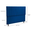 Ver imagem 3 de Cabeceira Cama Casal Veludo Premium
