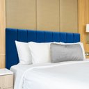 Ver imagem 2 de Cabeceira Cama Casal Veludo Premium