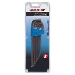 Jogo de Chave Hexagonal Longa 3 a 10mm Gedore 10 peças - 012307 012307 - 1