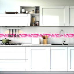 Papel de Parede Decorativo Pastilha Vinil Faixa Decorativa - 1