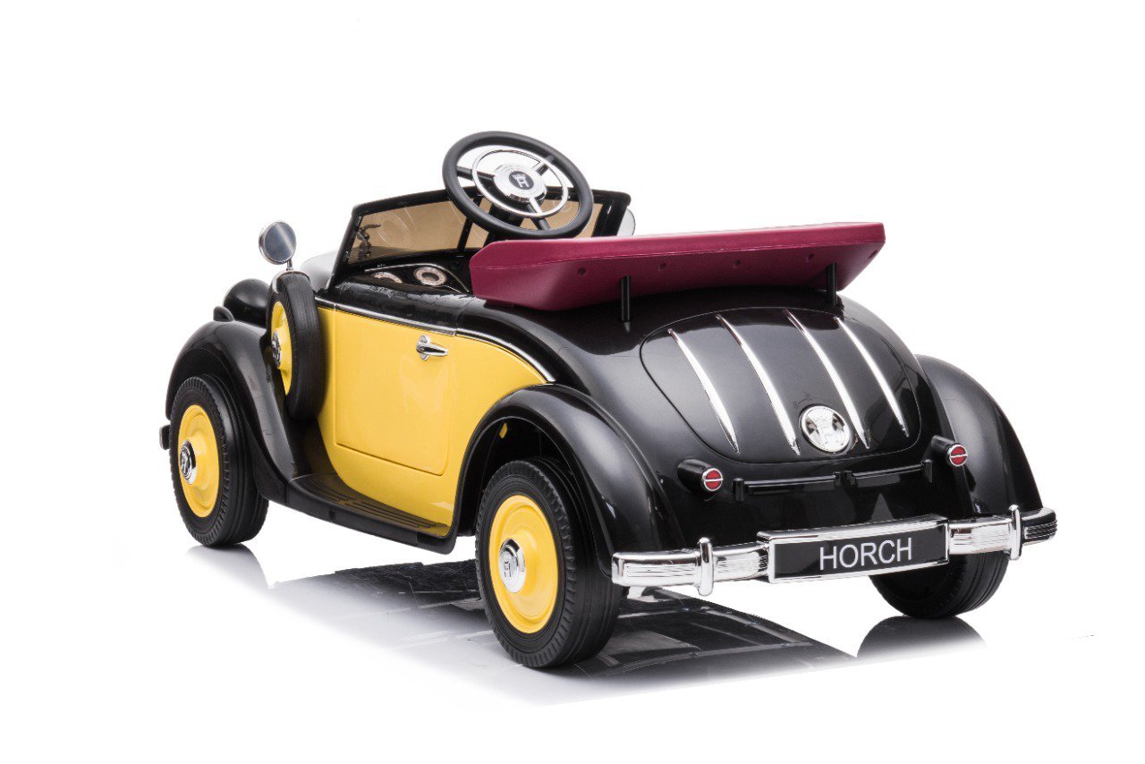 Mini Horch 930 V Amarelo Carro Elétrico Infantil A Bateria Para Crianças Motorizado Meninos Meninas - 3