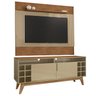 Painel TV 50 Pol E Rack 135cm com Adega 088166X011077 Champagne Cedro DCASA - 1